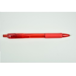 Red Colored Pen With Rubber Grip